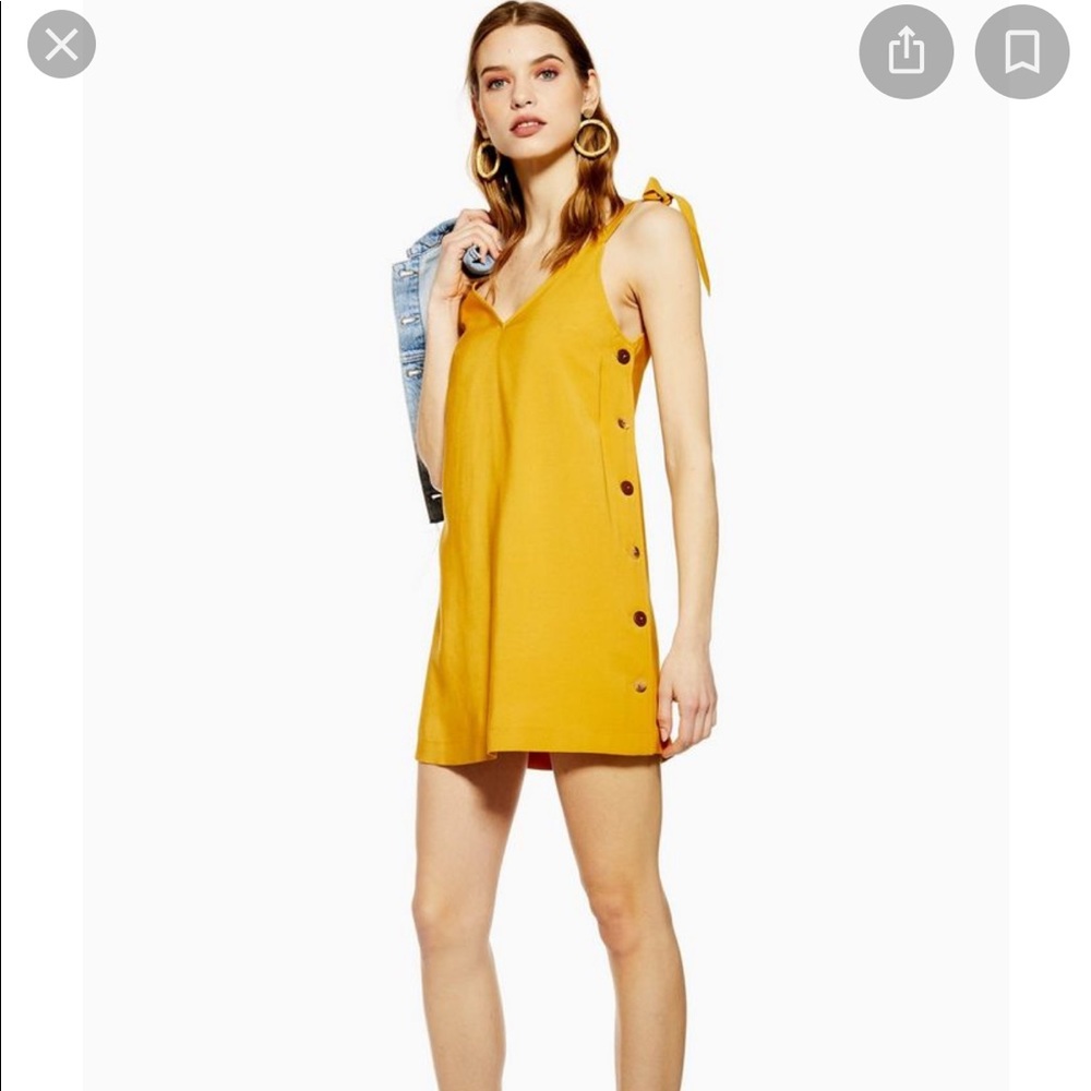 TopShop mustard dress size large